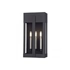 Livex Lighting 28963-04 3-lumières 180W Noir et nickel brossé Lanterne murale d'extérieur