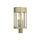 Livex Lighting 28964-01 2-lumières 120W Laiton antique Lanterne de poteau extérieure