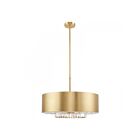 Livex Lighting 40020-12 Madison 6-Lumières 550W Laiton satiné Suspendu