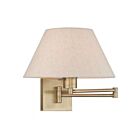 Livex Lighting Swing 40038-01 100W 1-Lumière Laiton antique Applique Murale