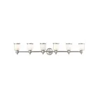 Livex Lighting 40216-91 Middlebush 6-Lights 600W Nickel brossé Luminaire de vanité
