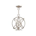 Livex Lighting 40903-35 Aria 3-lumières 180W Nickel poli Convertible Plafonnier semi encastré ou Lustre