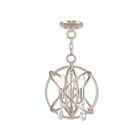 Livex Lighting 40903-91 Aria 3-lumières 180W Nickel brossé Convertible Plafonnier semi encastré ou Lustre