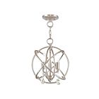Livex Lighting 40903-91 Aria 3-lumières 180W Nickel brossé Convertible Plafonnier semi encastré ou Lustre
