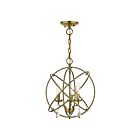 Livex Lighting 40904-01 Aria 3-lumières 180W Laiton antique Convertible Plafonnier semi encastré ou Lustre