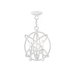 Livex Lighting 40904-60 Aria 3-lumières 180W Blanc antique Convertible Plafonnier semi encastré ou Lustre