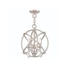 Livex Lighting 40904-91 Aria 3-lumières 180W Nickel brossé Convertible Plafonnier semi encastré ou Lustre