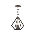 Livex Lighting 40922-07 Prism 2-lumières 120W Bronze Convertible Plafonnier semi encastré ou Lustre
