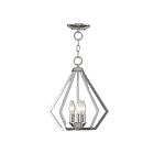 Livex Lighting 40923-05 Prism 3-lumières 180W Chrome poli Convertible Plafonnier semi encastré ou Lustre
