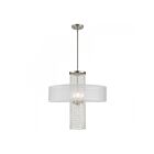 Livex Lighting 41122-91 Vista 4-Lumières 240W Nickel brossé Suspendu