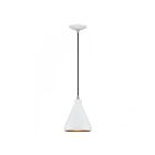 Livex Lighting 41177-03 1-lumière 60W Blanc et Nickel brossé Suspendu