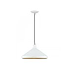 Livex Lighting 41179-03 1-lumière 60W Blanc et nickel brossé Suspendu