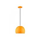 Livex Lighting 41181-77 Pendants 1-Lumière 60W Orange brillant Suspendu