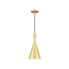 Livex Lighting 41185-33 Waldorf 1-Lumière 60W Or doux avec accents en laiton poli Suspendu