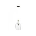 Livex Lighting 41237-07 Avery 1-Lumière 60W Bronze avec accent en laiton antique Suspendu