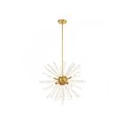 Livex Lighting 41256-12 Utopia 8-Lumières 480W Laiton satiné Suspendu