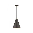 Livex Lighting 41492-07 Dulce 1-Lumière 60W Bronze avec accents en laiton antique Suspendu
