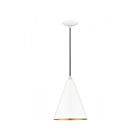 Livex Lighting 41492-69 Dulce 1-Lumière 60W Blanc brillant avec accents en chrome poli Suspendu