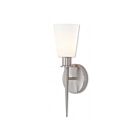 Livex Lighting Witten 41691-91 60W 1-Lumière Nickel brossé Applique Murale
