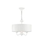 Livex Lighting 41773-03 Edinburgh 3-lumières 180W Blanc Lustre