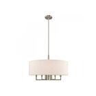 Livex Lighting 42605-91 Meridian 6-Lumières 350W Nickel brossé Suspendu