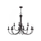 Livex Lighting 42680-07 12-Lumières 720W Bronze Lustre