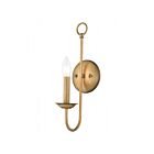 Livex Lighting Estate 42681-48 60W 1-Lumière Feuille d'or antique Applique Murale