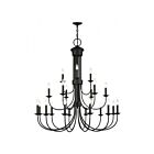 Livex Lighting 42688-07 Estate 21-lumières 840W Noir Lustre