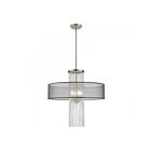 Livex Lighting 43205-91 Vista 4-Lumières 240W Nickel brossé Suspendu