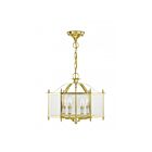 Livex Lighting 4398-02 Livingston 4-Lumières 240W Laiton poli Cabriolet Plafonnier semi-encastré ou Suspendu