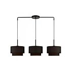 Livex Lighting 45617-04 Sentosa 3-lumières 180W Noir Lustre