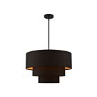 Livex Lighting 45619-04 Sentosa 4-Lumières 240W Noir Suspendu