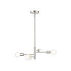 Livex Lighting 45865-03 Bannister 4-lumières 240W Nickel brossé Lustre