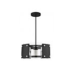 Livex Lighting 45994-04 Barcelona 6-Lumières 350W Noir avec accents en nickel brossé Suspendu