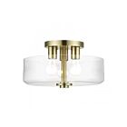 Livex Lighting 46123-01 3-Lumières 120W Laiton antique Plafonnier semi encastré