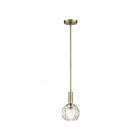 Livex Lighting 46321-08 1-lumière 60W Laiton naturel Suspendu