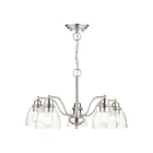 Livex Lighting 46337-01 Montgomery 5-lumières 500W Nickel brossé Lustre