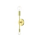 Livex Lighting Blairwood 46438-12 80W 2-Lumières Laiton satiné avec accents de laiton poli Applique Murale