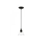 Livex Lighting 46480-04 Moreland 1-Lumière 60W Noir Suspendu