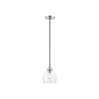 Livex Lighting 46501-91 Catania 1-Lumière 60W Nickel brossé Suspendu