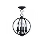 Livex Lighting 4664-07 Milania 4-Lumières 240W Bronze Cabriolet Plafonnier semi-encastré ou Suspendu