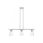 Livex Lighting 46713-91 Cityview 3-lumières 180W Nickel brossé Lustre
