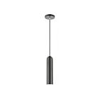 Livex Lighting 46751-96 Ardmore 1-Lumière 60W Gris foncé brillant avec accents en chrome poli Suspendu