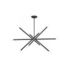 Livex Lighting 46777-76 10-Lumières 600W Gris scandinave et nickel brossé Lustre