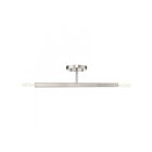 Livex Lighting Monaco 46842-91 2-Lumières 120W Nickel brossé Plafonnier Semi Encastré