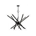 Livex Lighting 46864-12 Helsinki 14-lumières 840W Chrome noir Lustre