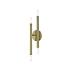 Livex Lighting Monaco 46982-01 240W 4-Lumières Laiton antique Applique Murale