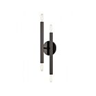 Livex Lighting Monaco 46982-46 240W 4-Lumières Chromé noir Applique Murale
