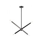 Livex Lighting 46983-46 Monaco 4-lumières 240W Chrome noir Lustre