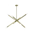 Livex Lighting 46987-01 Monaco 8-lumières 480W Laiton antique Lustre